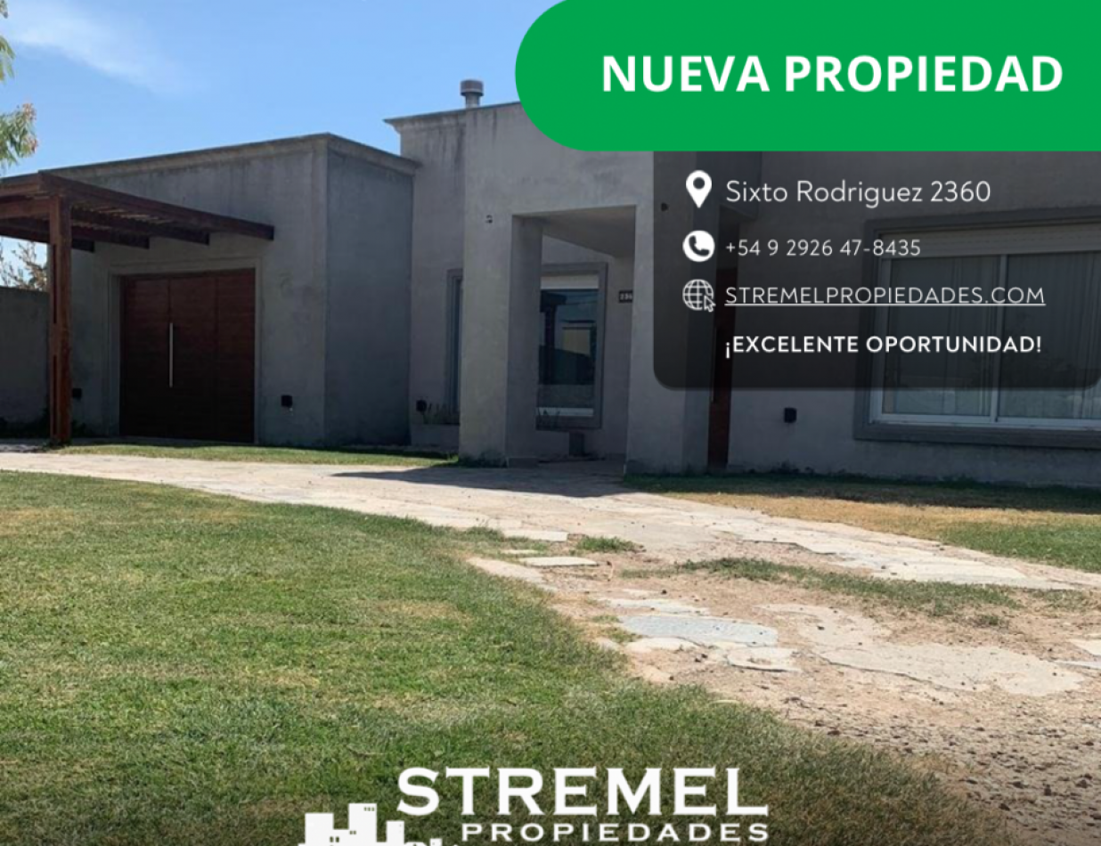 Encantadora Casa en Coronel Suarez con lindo y amplio jardin