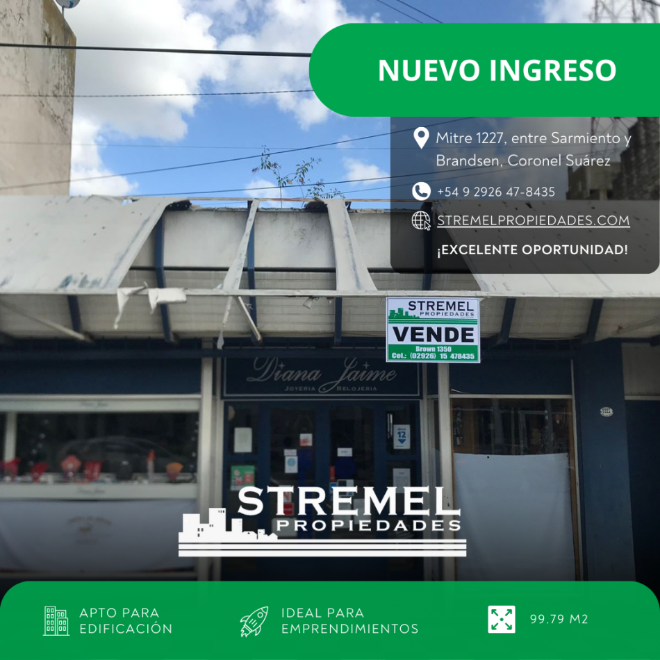 Local Comercial en Venta: Excelente Oportunidad en Calle Mitre 1227